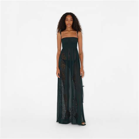 burberry lace maxi dress|Ivy Cotton Dress in Jungle .